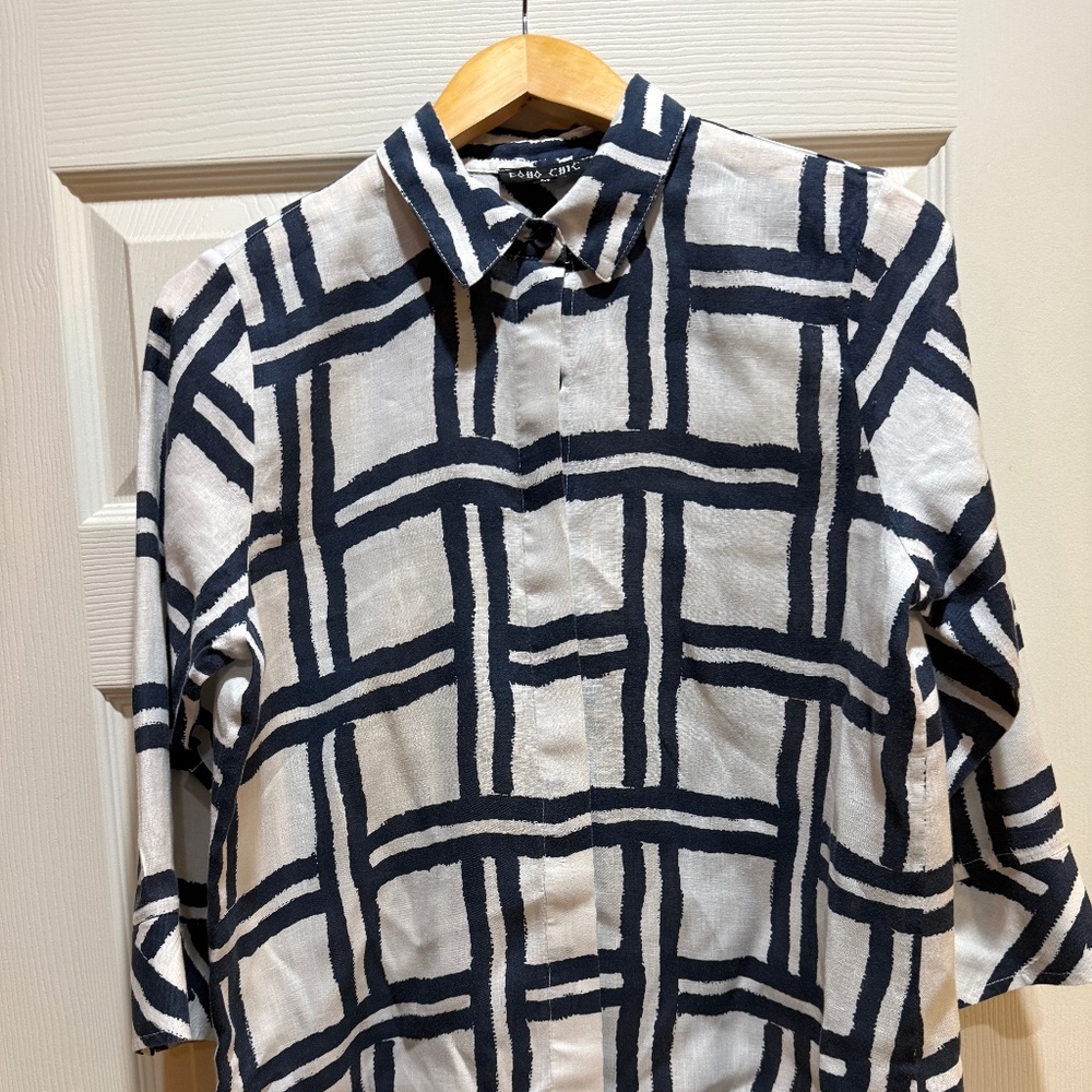 Boho Chic Stripped Top Size Medium
